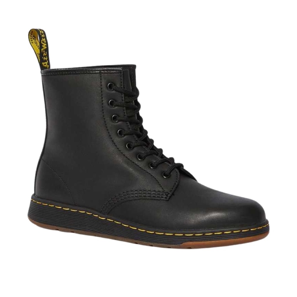 NEW DR MARTENS Women’s Black 1460 Newton Leather DM’s Lite Combat Boots